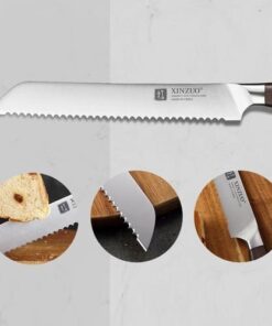 XINZUO Kit de couteaux de cuisine en acier inoxydable, 6 pièces
